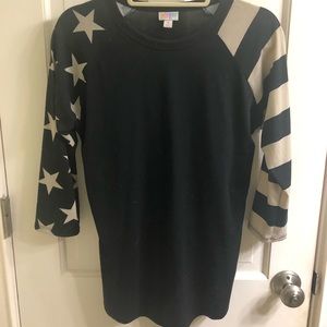 Black & tan LuLaRoe Randy T